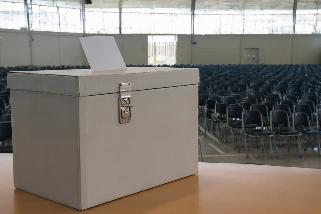 An election, step by step