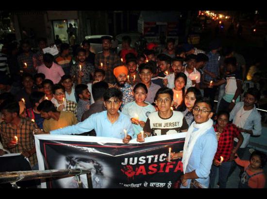 Candle March in Ferozepur to seek justice for rape victims