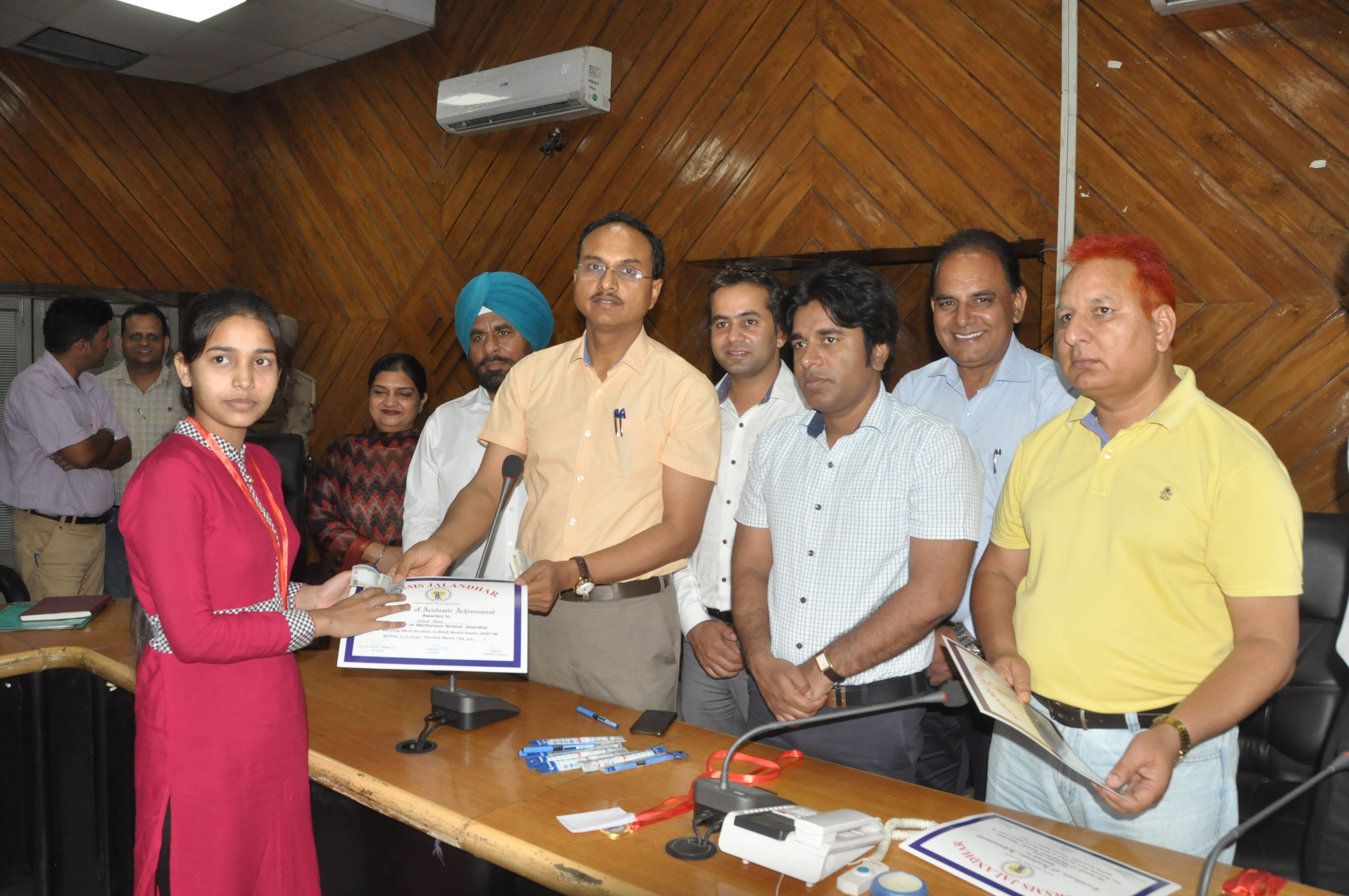 DC LAUDS MERITORIOUS SCHOOL FOR TRANSFORMING THE DESTINY OF BRIGHT STUDENTS FELICITATES 18 MERITORIOUS STUDENTS FOR MAKING PLACE IN MERIT LIST OF CLASS 12TH RESULT