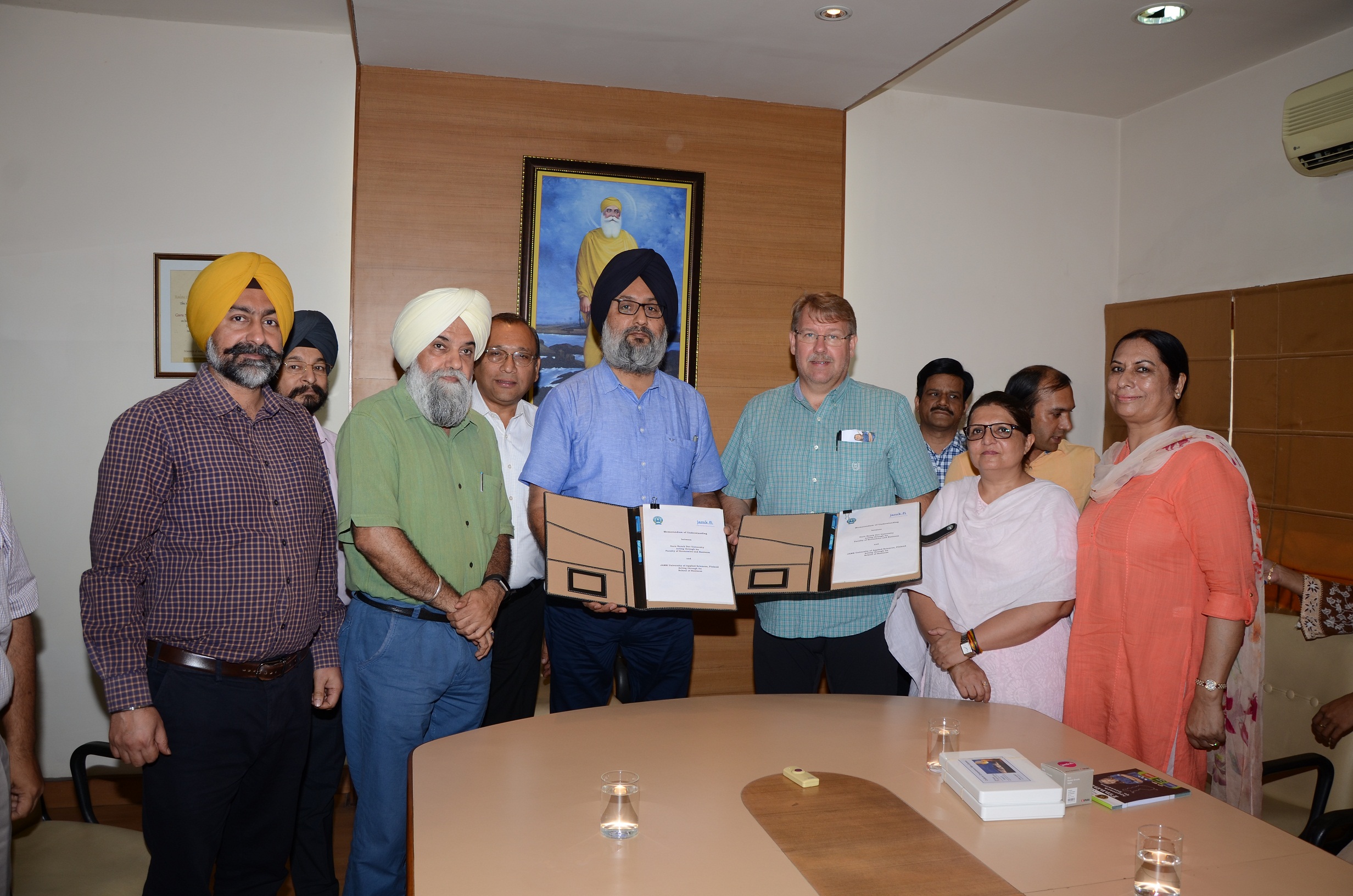MOU signed between Guru Nanak Dev University and JAMK University of Applied Sciences, Finland for academic collaboration