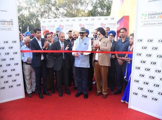 VP Singh Badnore inaugurates CII Chandigarh Fair 2018