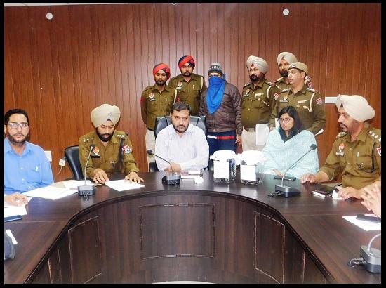 Barnala police arrests a C cetagory gangster