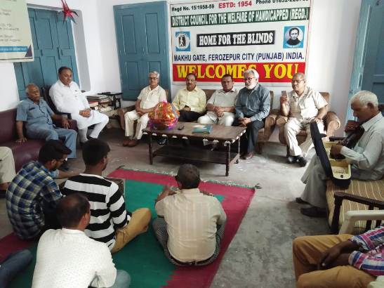 DC visits Home for the Blinds, gives tips to visually impaired aspirants to crack UPSC exam