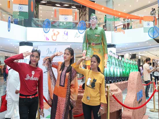 Tribute to Subhash Chandra Bose at Elante Mall Tribute to Subhash Chandra Bose at Elante Mall