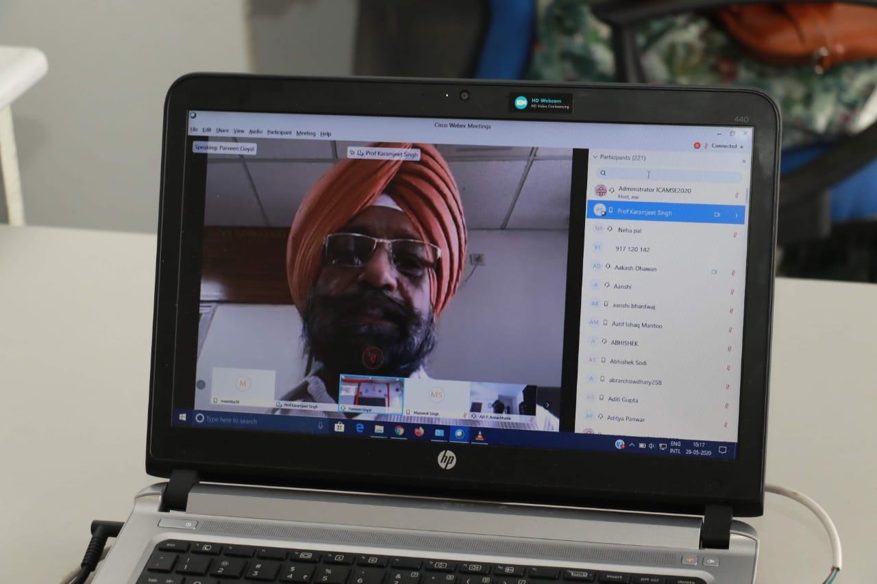 ICAMSE 2020 organize UIETat Panjab University