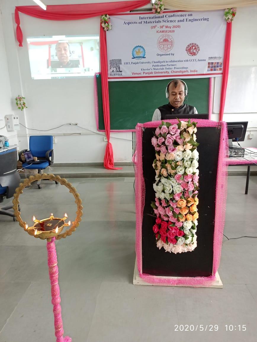 ICAMSE 2020 organize UIETat Panjab University 