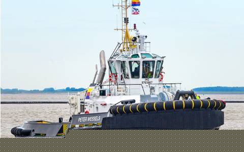 MTU engines from Rolls-Royce to supply new “Peter Wessels” tug in Emden port with 63 tons bollard pull