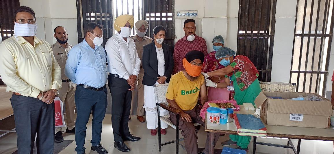 Vaccination starts in Central Jail kapurthala, becomes State’s first jail to have this facility